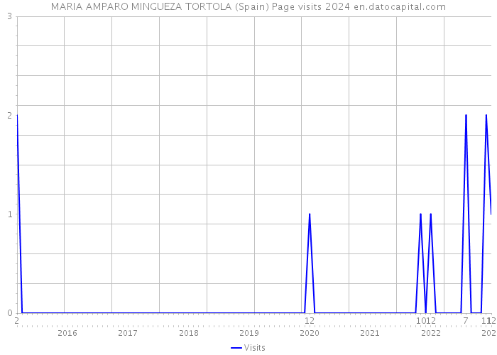 MARIA AMPARO MINGUEZA TORTOLA (Spain) Page visits 2024 