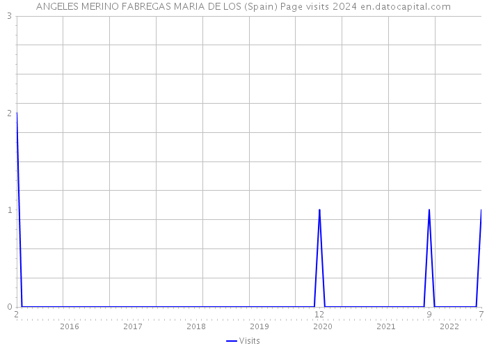 ANGELES MERINO FABREGAS MARIA DE LOS (Spain) Page visits 2024 