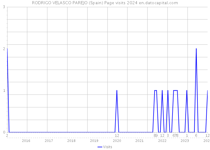 RODRIGO VELASCO PAREJO (Spain) Page visits 2024 