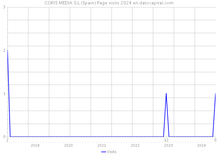 CORIS MEDIA S.L (Spain) Page visits 2024 