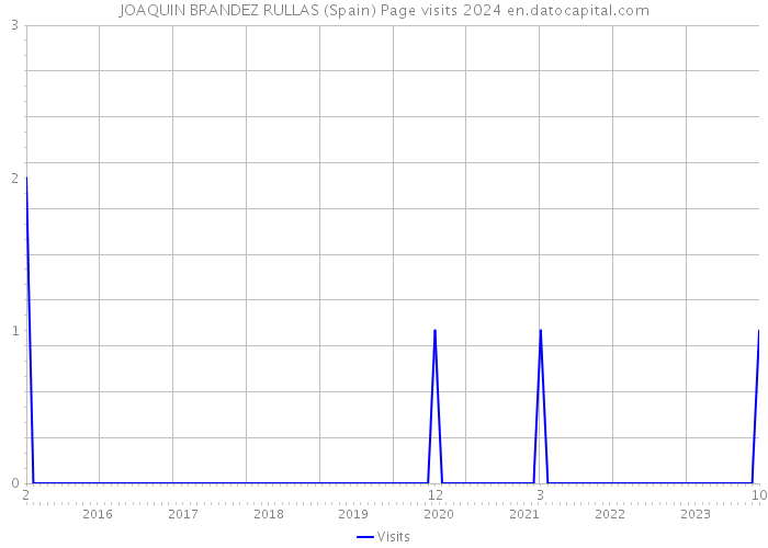 JOAQUIN BRANDEZ RULLAS (Spain) Page visits 2024 
