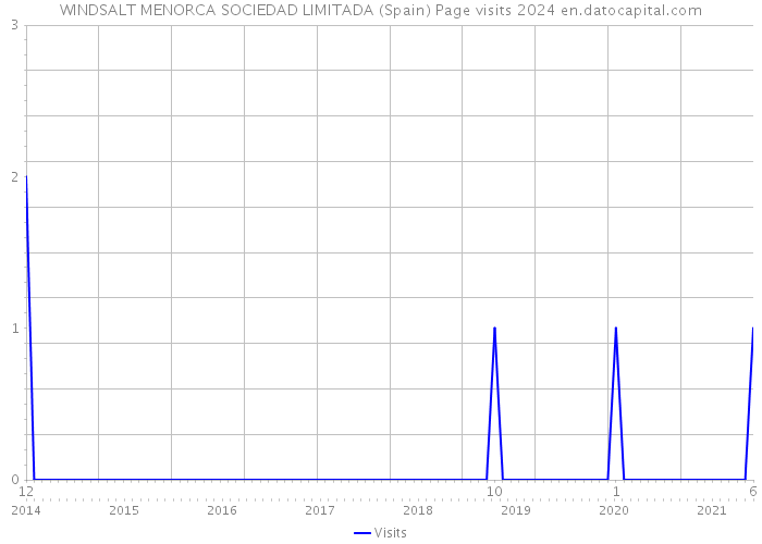 WINDSALT MENORCA SOCIEDAD LIMITADA (Spain) Page visits 2024 