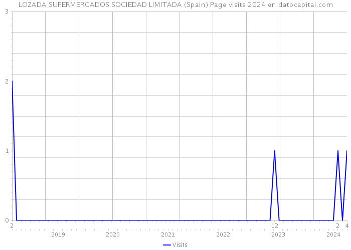 LOZADA SUPERMERCADOS SOCIEDAD LIMITADA (Spain) Page visits 2024 