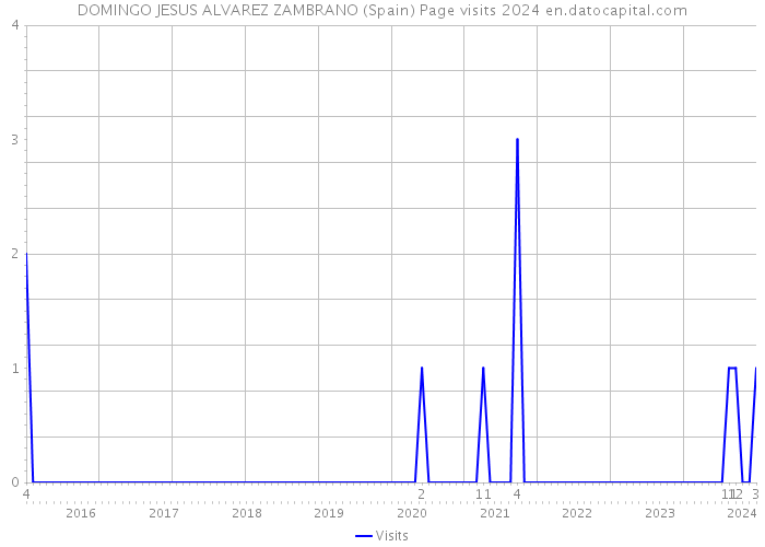 DOMINGO JESUS ALVAREZ ZAMBRANO (Spain) Page visits 2024 