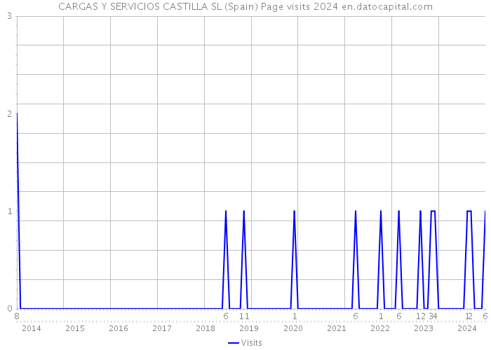 CARGAS Y SERVICIOS CASTILLA SL (Spain) Page visits 2024 