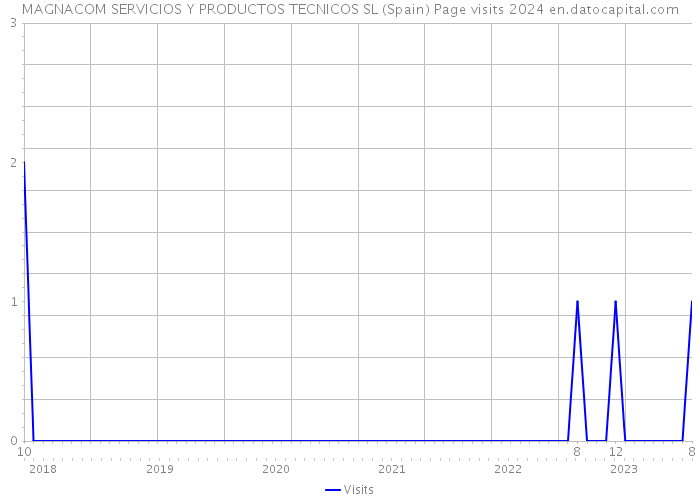 MAGNACOM SERVICIOS Y PRODUCTOS TECNICOS SL (Spain) Page visits 2024 