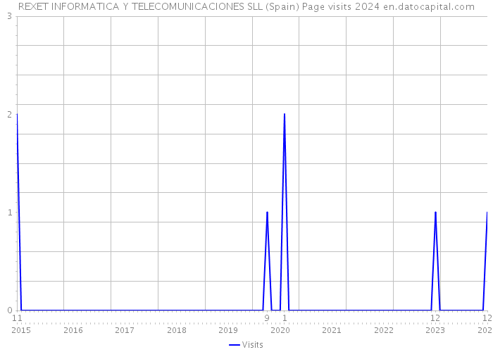REXET INFORMATICA Y TELECOMUNICACIONES SLL (Spain) Page visits 2024 
