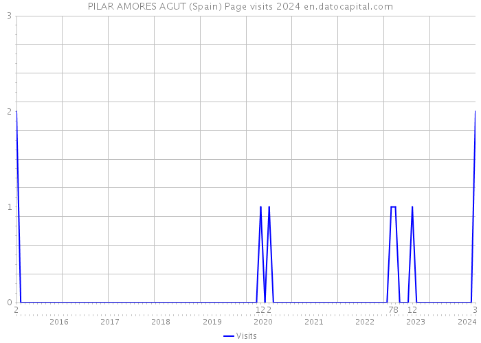 PILAR AMORES AGUT (Spain) Page visits 2024 