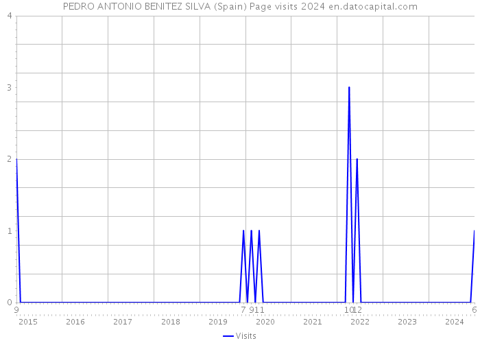 PEDRO ANTONIO BENITEZ SILVA (Spain) Page visits 2024 