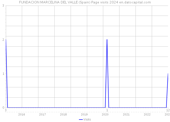 FUNDACION MARCELINA DEL VALLE (Spain) Page visits 2024 