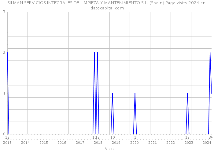 SILMAN SERVICIOS INTEGRALES DE LIMPIEZA Y MANTENIMIENTO S.L. (Spain) Page visits 2024 