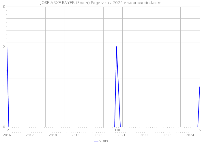 JOSE ARXE BAYER (Spain) Page visits 2024 
