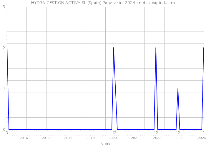 HYDRA GESTION ACTIVA SL (Spain) Page visits 2024 