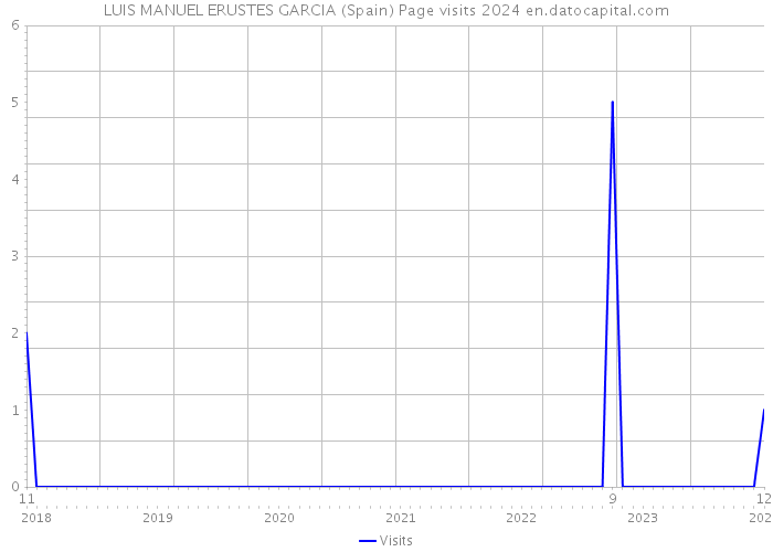 LUIS MANUEL ERUSTES GARCIA (Spain) Page visits 2024 