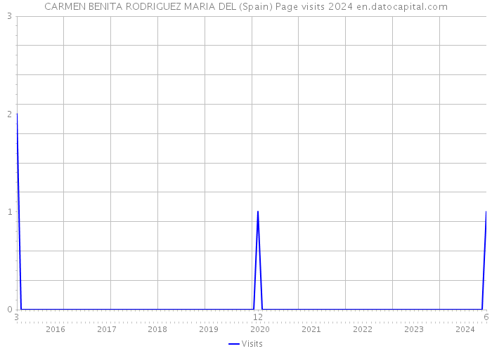 CARMEN BENITA RODRIGUEZ MARIA DEL (Spain) Page visits 2024 