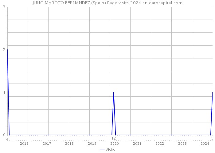 JULIO MAROTO FERNANDEZ (Spain) Page visits 2024 