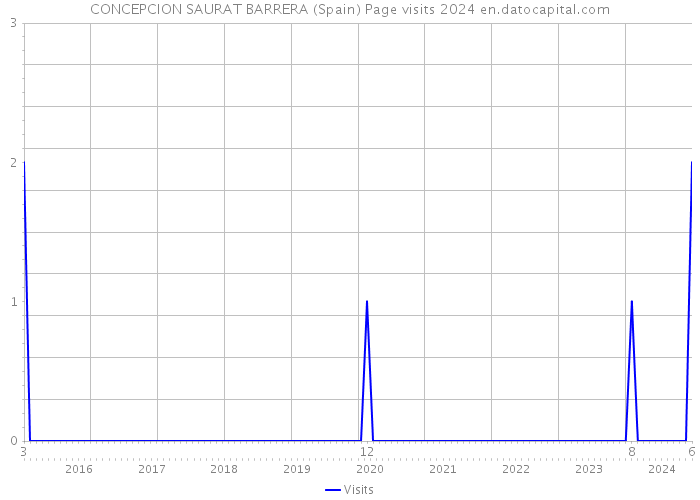 CONCEPCION SAURAT BARRERA (Spain) Page visits 2024 