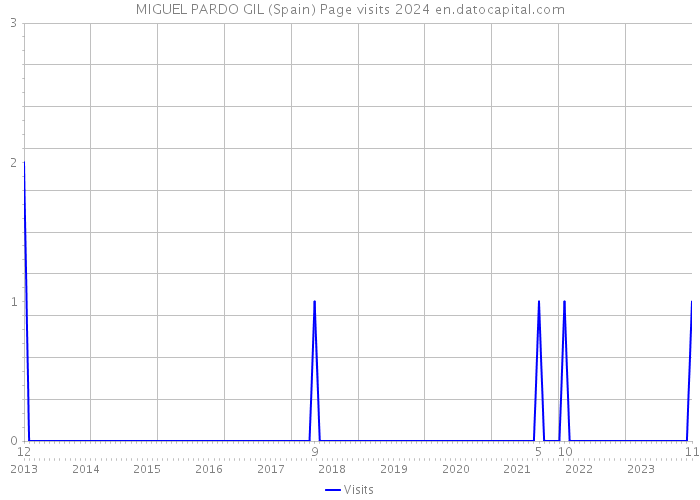 MIGUEL PARDO GIL (Spain) Page visits 2024 