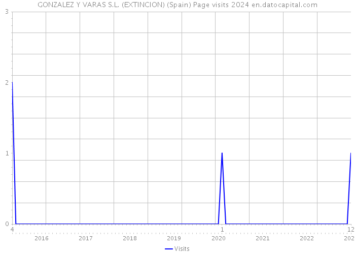 GONZALEZ Y VARAS S.L. (EXTINCION) (Spain) Page visits 2024 