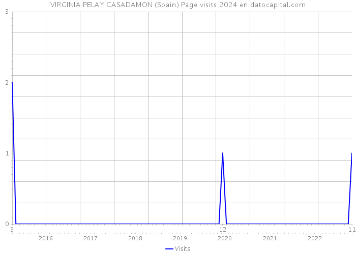 VIRGINIA PELAY CASADAMON (Spain) Page visits 2024 