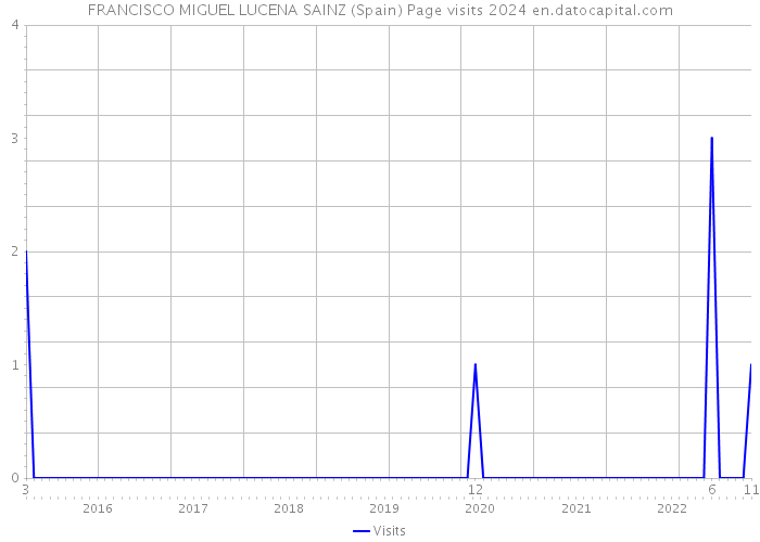 FRANCISCO MIGUEL LUCENA SAINZ (Spain) Page visits 2024 