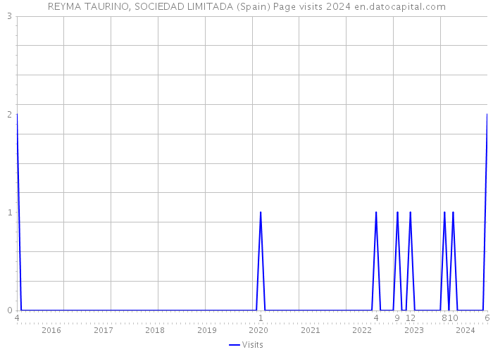 REYMA TAURINO, SOCIEDAD LIMITADA (Spain) Page visits 2024 