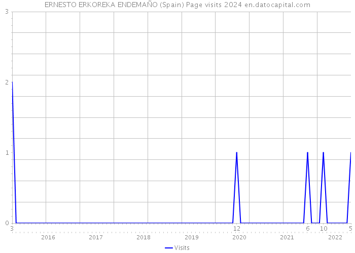 ERNESTO ERKOREKA ENDEMAÑO (Spain) Page visits 2024 