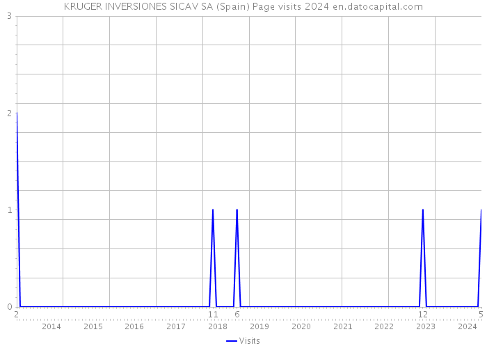 KRUGER INVERSIONES SICAV SA (Spain) Page visits 2024 