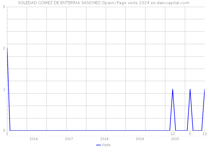 SOLEDAD GOMEZ DE ENTERRIA SANCHEZ (Spain) Page visits 2024 