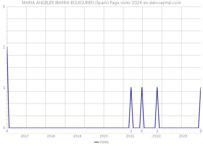 MARIA ANGELES IBARRA EGUIGUREN (Spain) Page visits 2024 