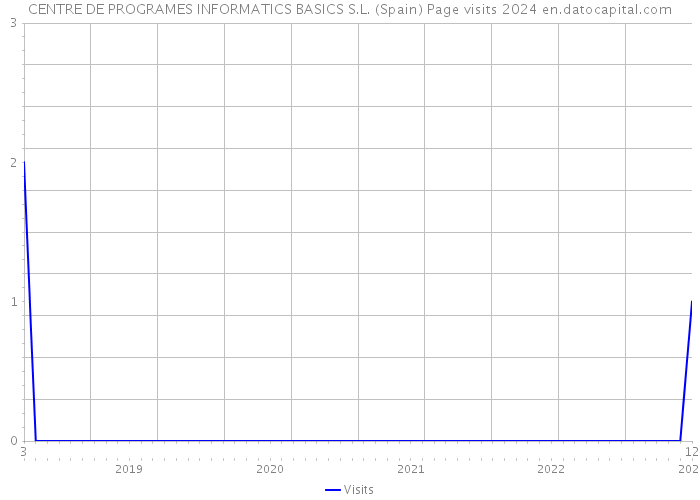 CENTRE DE PROGRAMES INFORMATICS BASICS S.L. (Spain) Page visits 2024 