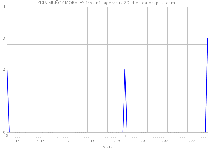 LYDIA MUÑOZ MORALES (Spain) Page visits 2024 