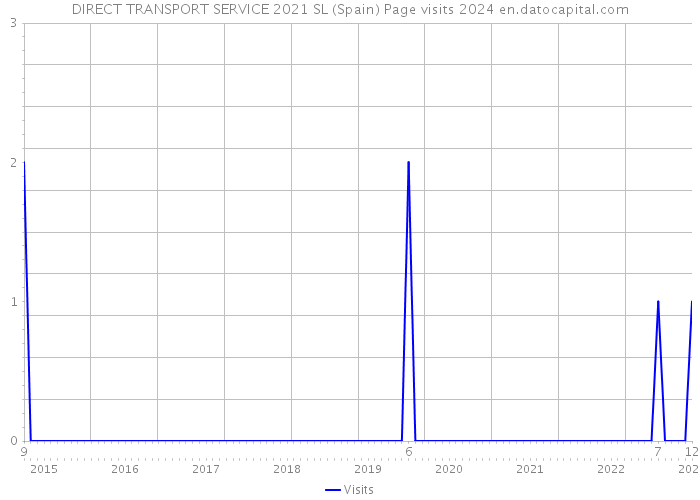 DIRECT TRANSPORT SERVICE 2021 SL (Spain) Page visits 2024 