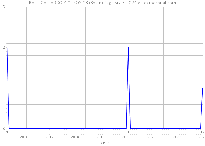 RAUL GALLARDO Y OTROS CB (Spain) Page visits 2024 