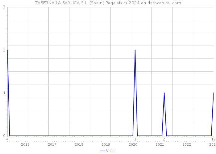 TABERNA LA BAYUCA S.L. (Spain) Page visits 2024 