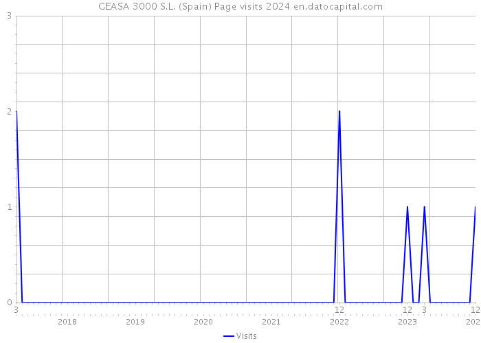 GEASA 3000 S.L. (Spain) Page visits 2024 