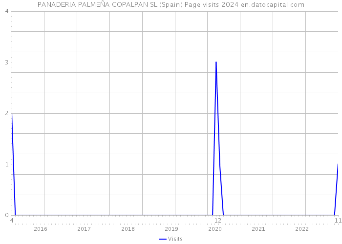 PANADERIA PALMEÑA COPALPAN SL (Spain) Page visits 2024 