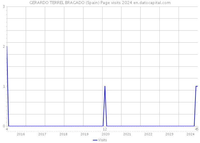 GERARDO TERREL BRAGADO (Spain) Page visits 2024 