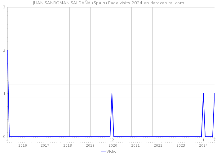 JUAN SANROMAN SALDAÑA (Spain) Page visits 2024 