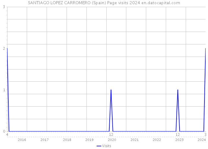 SANTIAGO LOPEZ CARROMERO (Spain) Page visits 2024 