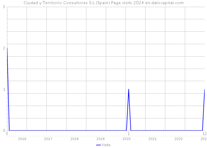 Ciudad y Territorio Consultores S.L (Spain) Page visits 2024 