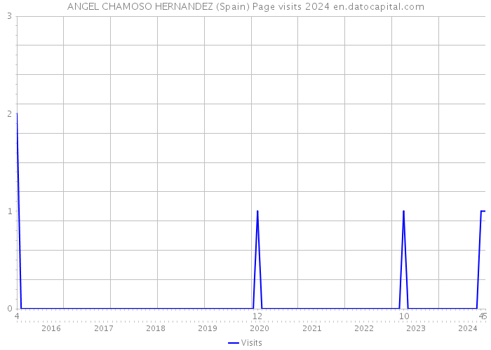 ANGEL CHAMOSO HERNANDEZ (Spain) Page visits 2024 