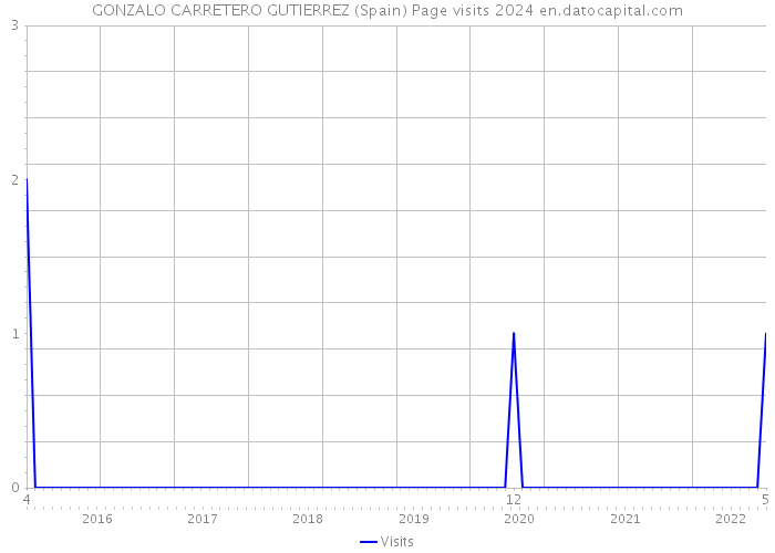 GONZALO CARRETERO GUTIERREZ (Spain) Page visits 2024 