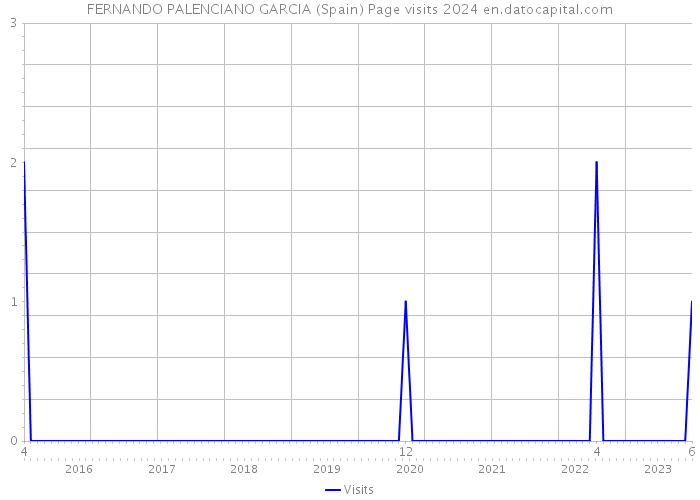 FERNANDO PALENCIANO GARCIA (Spain) Page visits 2024 