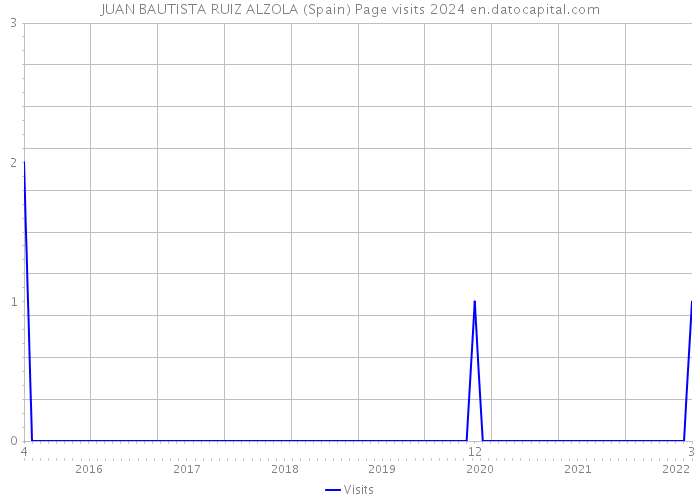 JUAN BAUTISTA RUIZ ALZOLA (Spain) Page visits 2024 