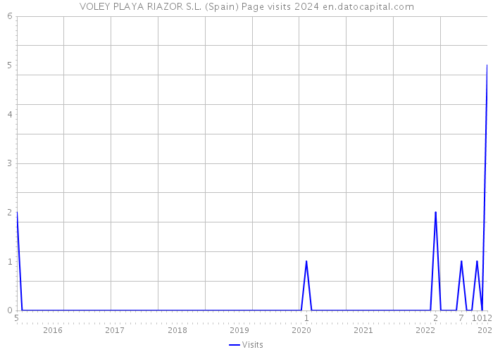 VOLEY PLAYA RIAZOR S.L. (Spain) Page visits 2024 