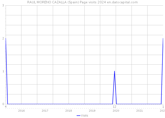 RAUL MORENO CAZALLA (Spain) Page visits 2024 