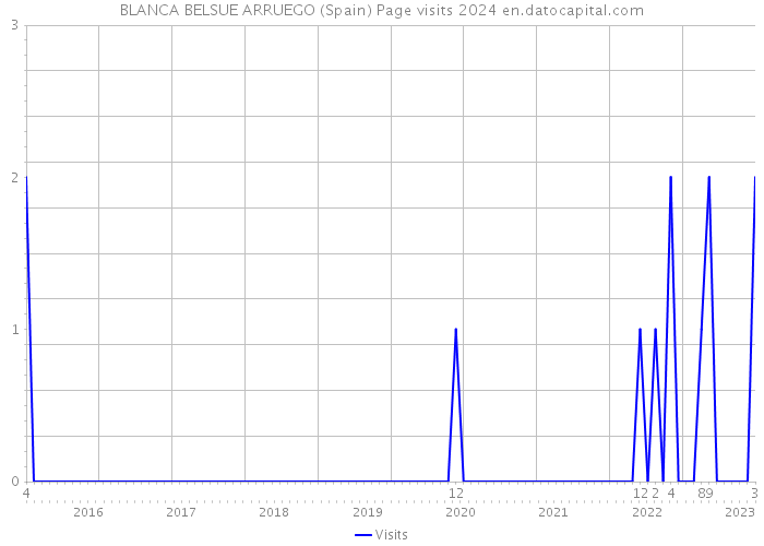BLANCA BELSUE ARRUEGO (Spain) Page visits 2024 