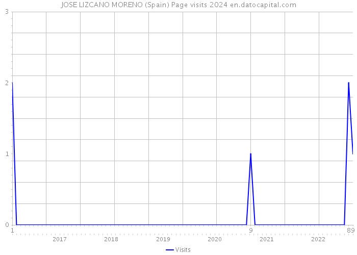 JOSE LIZCANO MORENO (Spain) Page visits 2024 