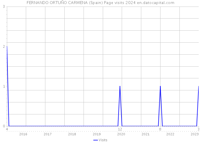 FERNANDO ORTUÑO CARMENA (Spain) Page visits 2024 